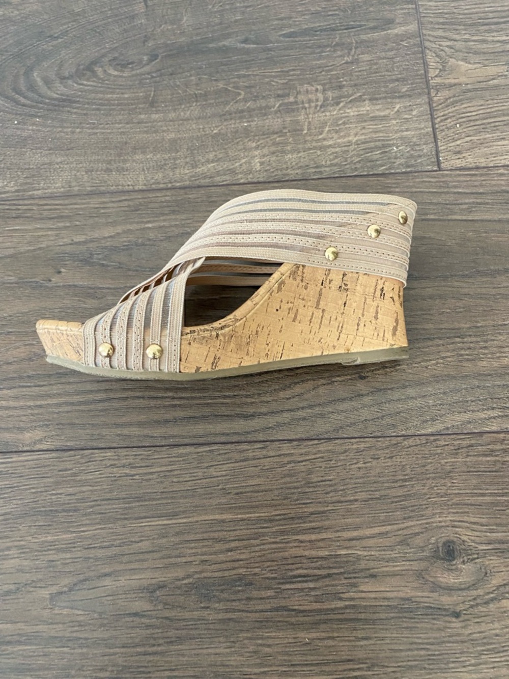 NWOT Canyon River Blues Beige Cork Wedge Sandals